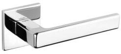 Atlantic Tupai Rapido 5S Line Portel 5mm Slimline Designer Door Handles On Square Rose, Bright Polished Chrome - T3095S5SPC (sold in pairs)