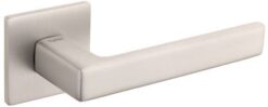 Atlantic Tupai Rapido 5S Line Portel 5mm Slimline Designer Door Handles On Square Rose, Pearl Nickel - T3095S5SPL (sold in pairs)