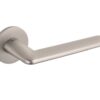 Atlantic Tupai Rapido 5S Line Tavira 5mm Slimline Designer Door Handles On Round Rose, Pearl Nickel - T3098R5SPL (sold in pairs)