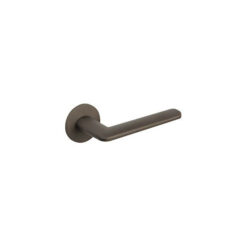 Atlantic Tupai Rapido 5S Line Tavira 5mm Slimline Designer Door Handles On Round Rose, Titanium - T3098R5STT (sold in pairs)