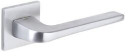 Atlantic Tupai Rapido 5S Line Canha 5mm Slimline Designer Door Handles On Square Rose, Satin Chrome - T4007S5SSC (sold in pairs)