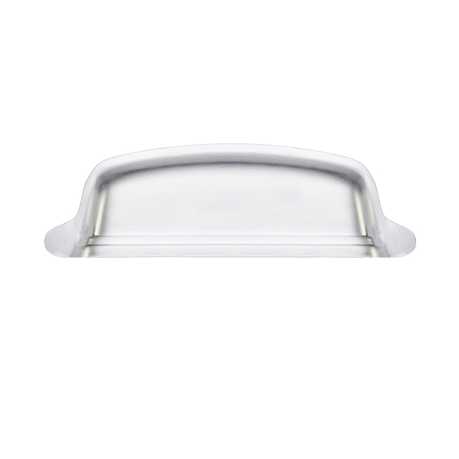 Zoo Hardware Top Drawer Fittings Cupped Cabinet Pull Handle (Various Sizes), Satin Chrome