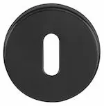 Atlantic Tupai Rapido Curva/Quadraline Round Euro Profile Escutcheon, Matt Black - TESCERMB (sold in pairs)