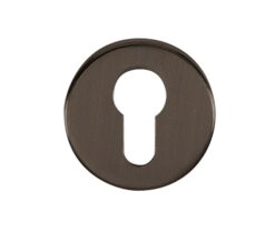 Atlantic Tupai Rapido Curva/Quadraline Round Euro Profile Escutcheon, Titanium - TESCERTT (sold in pairs)