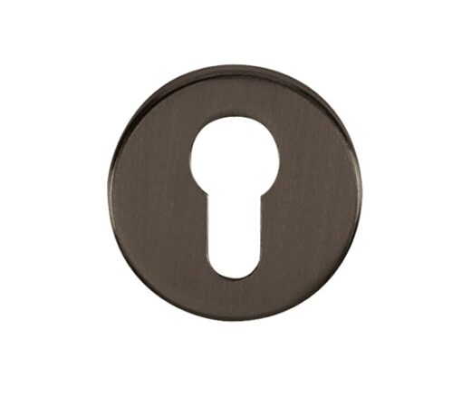 Atlantic Tupai Rapido Curva/Quadraline Round Euro Profile Escutcheon, Titanium - TESCERTT (sold in pairs)