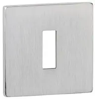 Atlantic Tupai Rapido 5S Line 5mm Slimline Square Euro Profile Escutcheon, Satin Chrome - TESCES5SSC (sold in pairs)