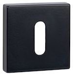 Atlantic Tupai Rapido Curva/Quadraline Square Euro Profile Escutcheon, Matt Black - TESCESMB (sold in pairs)