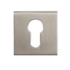 Atlantic Tupai Rapido Curva/Quadraline Square Euro Profile Escutcheon, Pearl Nickel - TESCESPL (sold in pairs)