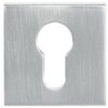 Atlantic Tupai Rapido Curva/Quadraline Square Euro Profile Escutcheon, Satin Chrome - TESCESSC (sold in pairs)