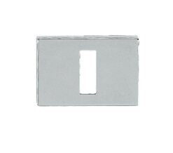 Atlantic Tupai Rapido Retaline Rectangular Standard Profile Escutcheon, Bright Polished Chrome - TESCKLPC (sold in pairs)