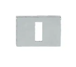 Atlantic Tupai Rapido Retaline Rectangular Standard Profile Escutcheon, Bright Polished Chrome - TESCKLPC (sold in pairs)