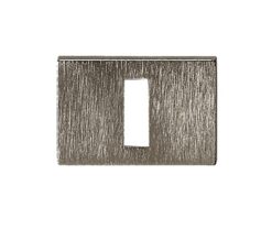 Atlantic Tupai Retaline Rectangular Standard Profile Escutcheon, Titanium - TESCKLTT (sold in pairs)