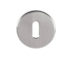 Atlantic Tupai Rapido Curva/Quadraline Round Standard Profile Escutcheon, Satin Chrome - TESCKRSC (sold in pairs)