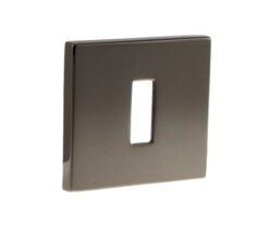 Atlantic Tupai Rapido 5S Line 5mm Slimline Square Standard Profile Escutcheon, Black Satin Nickel - TESCKS5SBSN (sold in pairs)