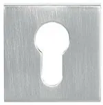 Atlantic Tupai Rapido Curva/Quadraline Square Standard Profile Escutcheon, Satin Chrome - TESCKSSC (sold in pairs)