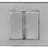 Atlantic Tupai Rapido Retaline Rectangular Bathroom Turn & Release, Satin Chrome - TWCLSC