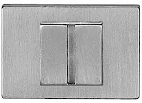 Atlantic Tupai Rapido Retaline Rectangular Bathroom Turn & Release, Satin Chrome - TWCLSC