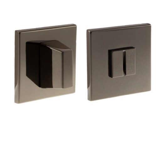 Atlantic Tupai Rapido 5S Line 5mm Slimline Square Bathroom Turn & Release, Black Satin Nickel - TWCS5SBSN