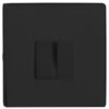 Atlantic Tupai Rapido 5S Line 5mm Slimline Square Bathroom Turn & Release, Matt Black - TWCS5SMB