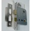 Bathroom Mortice Lock- 63mm- Satin Stainless Steel Finish