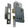 Bathroom Mortice Lock- 63mm- Satin Stainless Steel Finish