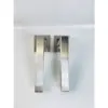 Lever on Square Rose Door Handle – 135mm x 52mm – Satin Stainless Steel Finish