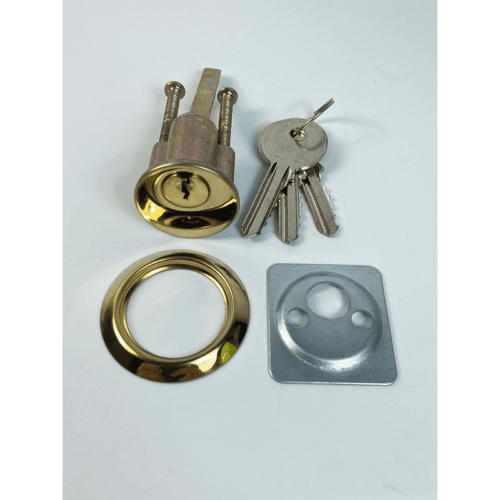 Night Latch Cylinder - 77X33X33mm - Polished Brass Finish
