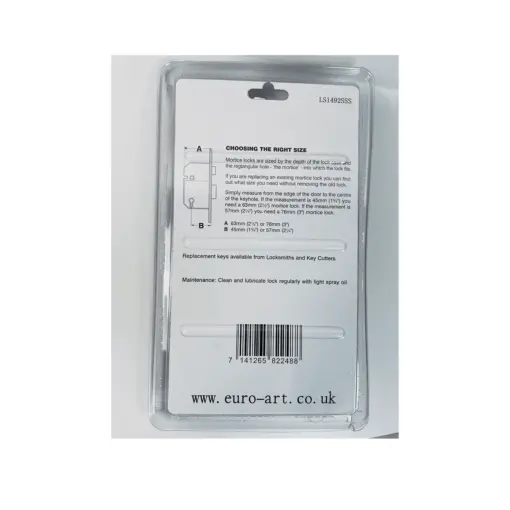 5 Lever Sash Lock – 63mm – Satin Stainless Steel Finish