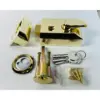 Rim Cylinder Night Latch - 60X90X22mm - Polished Brass Finish