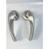 Lever on Rose Door Handle – 125mmx52mm – Satin Stainless Steel