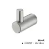 Coat Hook - 40mm - Satin Stainless Steel Finish