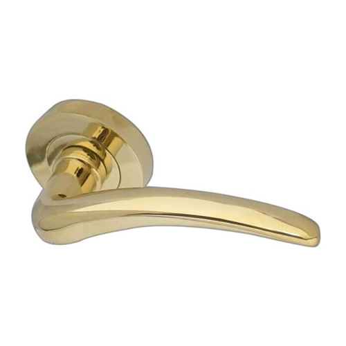 IRONMONGERY SOLUTIONS Bathroom Pack of Door Handle, Bathroom Locks, Turns & Releases & Hinges - Pack of Door Handle in PVD Finish