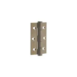 IRONMONGERY SOLUTIONS Bathroom Pack of Door Handle, Bathroom Locks, Bathroom Turn & Release & Hinges - Pack of Door Handle in Antique Brass Finish