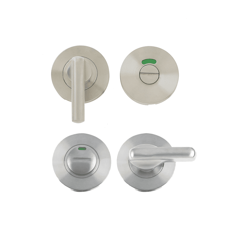 Turn and Release Lock with Indicator - 54mm - Polished Stainless Steel