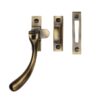 Heritage Brass Bulb End Mortice & Hook Plate Casement Fastener (128Mm), Antique Brass