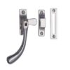 Heritage Brass Bulb End Mortice & Hook Plate Casement Fastener (128Mm), Polished Chrome