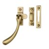 Heritage Brass Bulb End Mortice & Hook Plate Casement Fastener (128Mm), Satin Brass