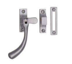 Heritage Brass Bulb End Mortice & Hook Plate Casement Fastener (128Mm), Satin Chrome