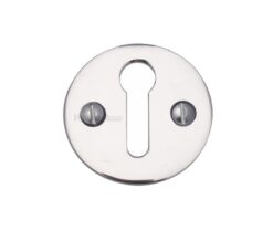 Heritage Brass Standard Key Escutcheon, Polished Chrome