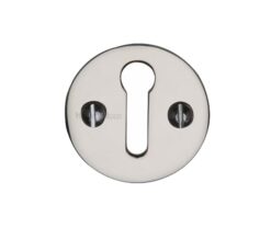 Heritage Brass Standard Key Escutcheon, Polished Nickel