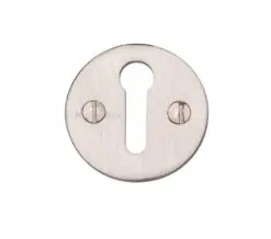 Heritage Brass Standard Key Escutcheon, Satin Nickel