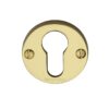 Heritage Brass Euro Profile Key Escutcheon, Polished Brass