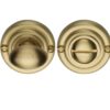 Heritage Brass Round 45Mm Diameter Turn & Release, Satin Brass