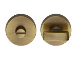 Heritage Brass Round 35Mm Diameter Turn & Release, Antique Brass