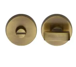 Heritage Brass Round 35Mm Diameter Turn & Release, Antique Brass