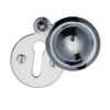 Heritage Brass Standard Round Covered Key Escutcheon, Polished Chrome