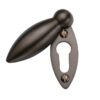 Heritage Brass Covered Oval Standard Key Escutcheon, Matt Bronze