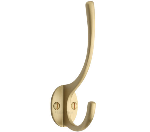 Heritage Brass Hat & Coat Hook (130Mm Height), Satin Brass