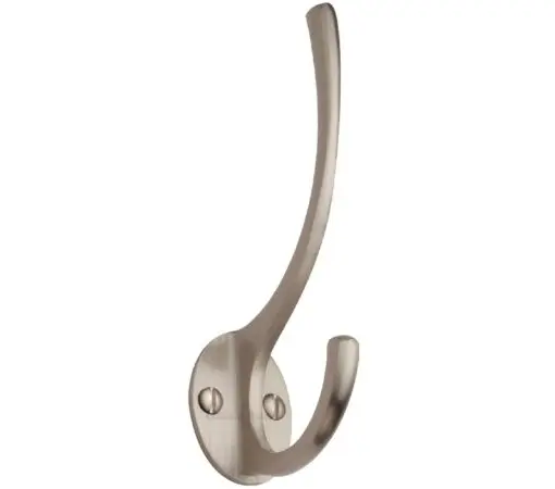 Heritage Brass Hat & Coat Hook (130Mm Height), Satin Nickel -