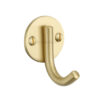 Heritage Brass Modern Single Robe Hook (52Mm Height), Satin Brass